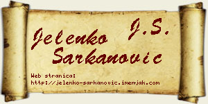 Jelenko Šarkanović vizit kartica